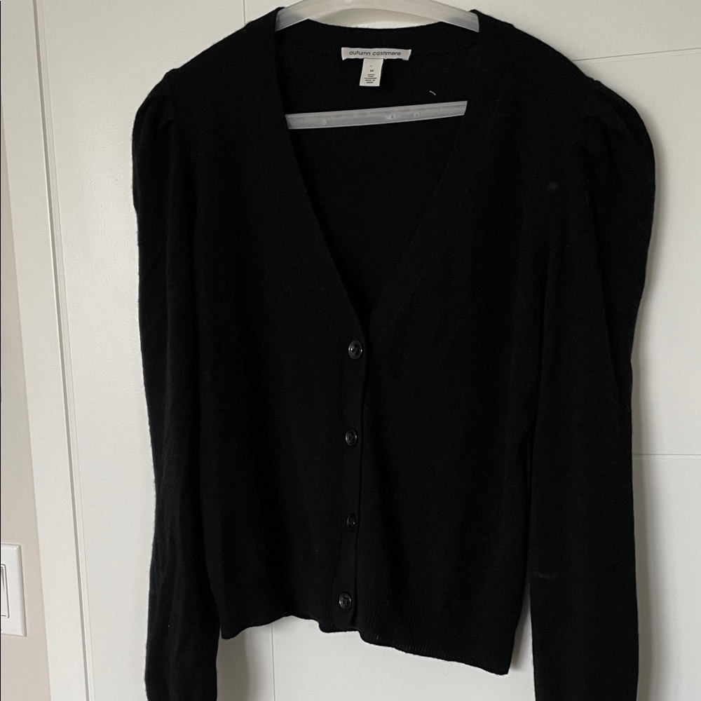 Autumn Cashmere Black Cardigan